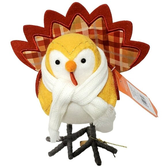 New Featherly Friends Turkey Bird COCO Thanksgiving Autumn Fall Decor 2023 Scarf - Picture 9 of 16